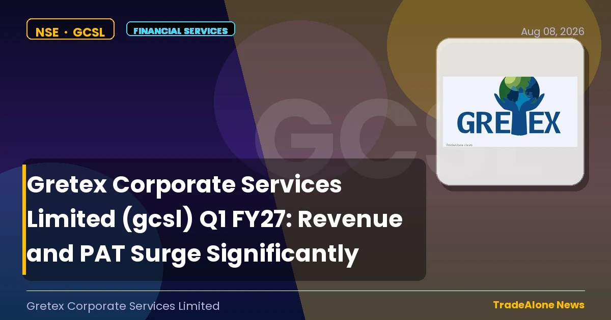 Gretex Corporate Services Limited GCSL Q1 FY27 Results