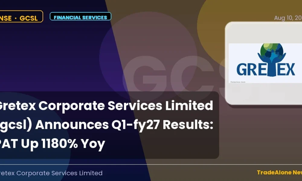 Gretex Corporate Services Limited GCSL Q1 FY27 Results