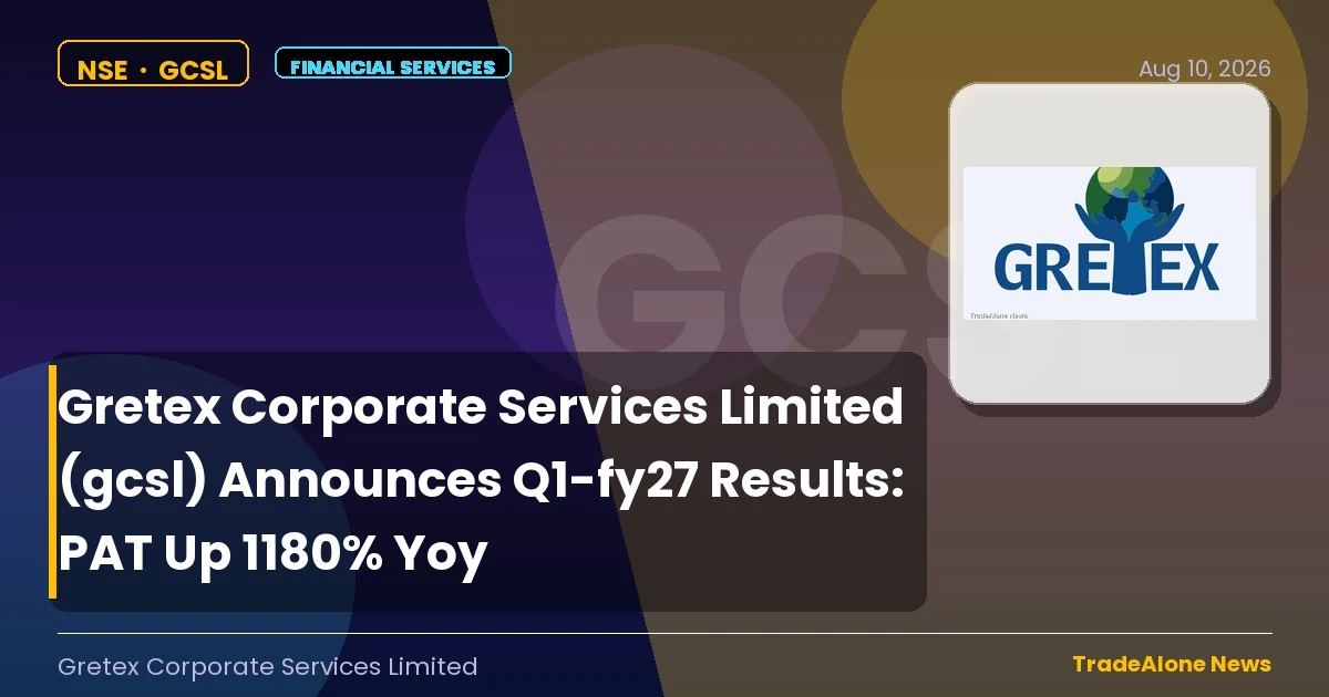 Gretex Corporate Services Limited GCSL Q1 FY27 Results