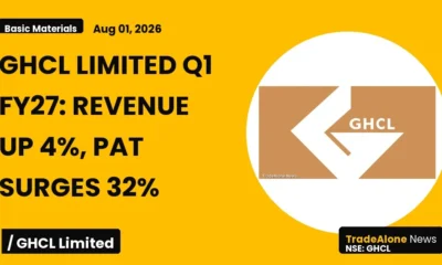 Ghcl Limited Q1 FY27 Results: Revenue Up 4%, PAT Surges 32%