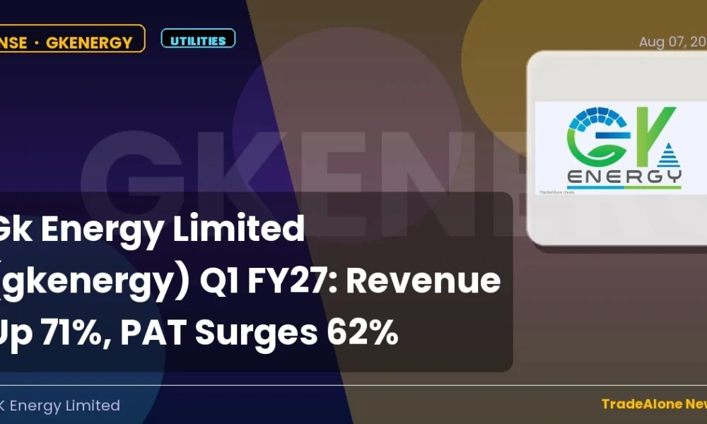 Gk Energy Limited Gkenergy Q1 FY27 Results