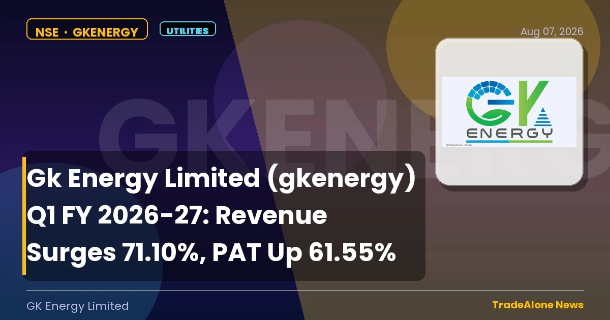 Gk Energy Limited (gkenergy) Q1 FY 2026-27 Results