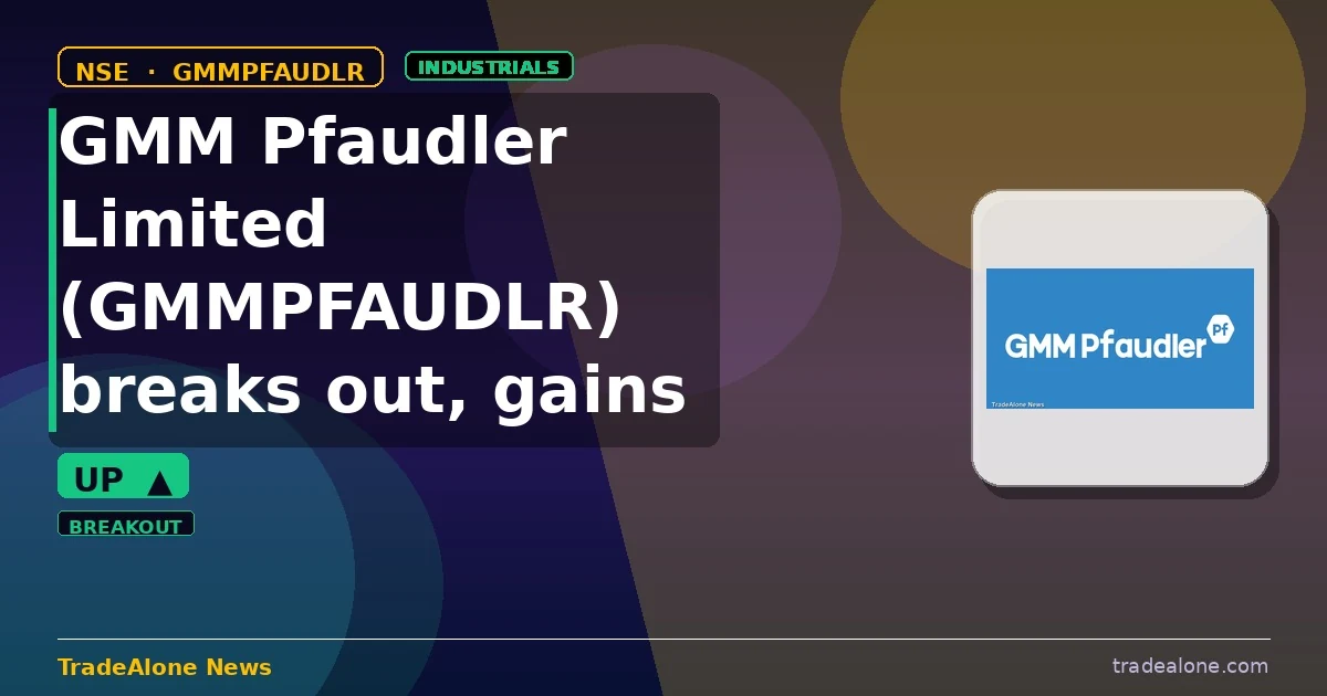 GMM Pfaudler Limited GMMPFAUDLR breaks out