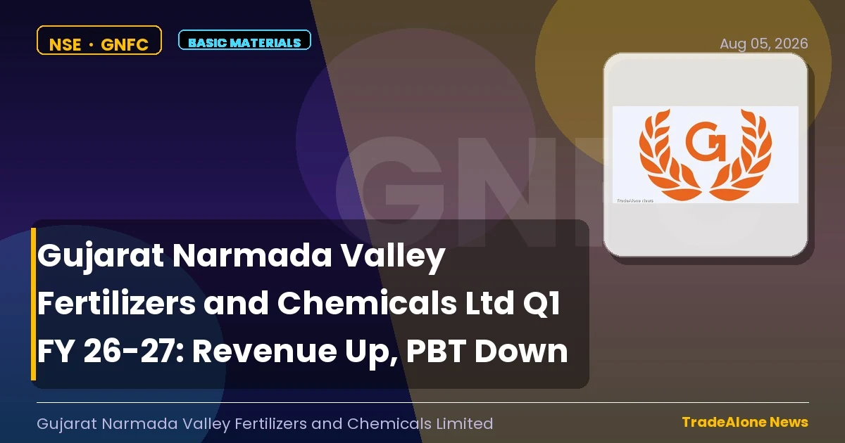 Gujarat Narmada Valley Fertilizers and Chemicals Ltd Q1 Fy26-27 Results