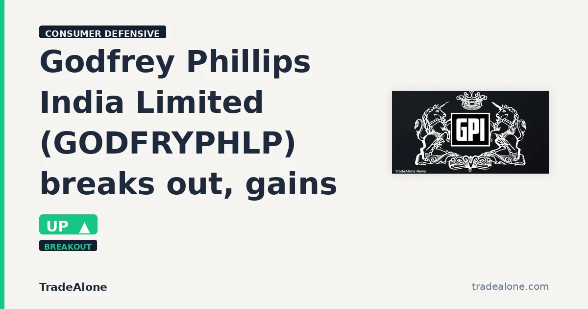 Godfrey Phillips India Limited GODFRYPHLP breakout
