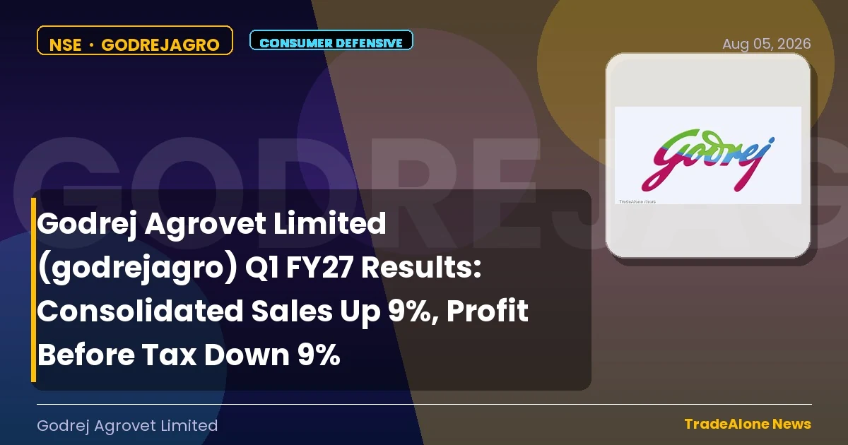 Godrej Agrovet Limited Godrejagro Q1 FY27 Results