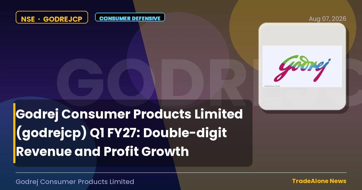 Godrej Consumer Products Limited Godrejcp Q1 FY27 Results
