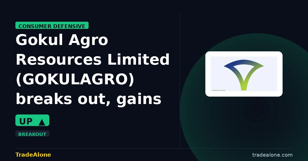 Gokul Agro Resources Limited GOKULAGRO breakout
