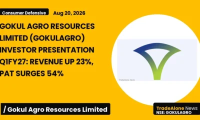 Gokul Agro Resources Limited Gokulagro Q1fy27 Results