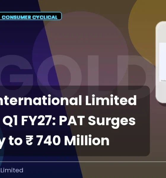Goldiam International Limited Goldiam Q1 FY27 Results