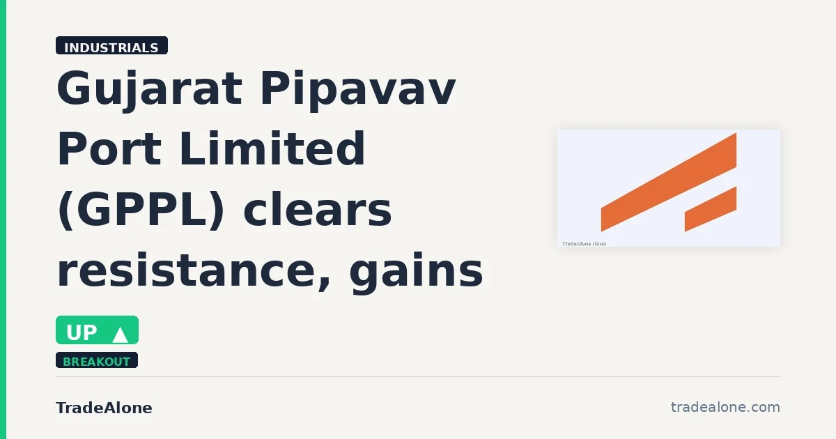 Gujarat Pipavav Port Limited GPPL clears resistance