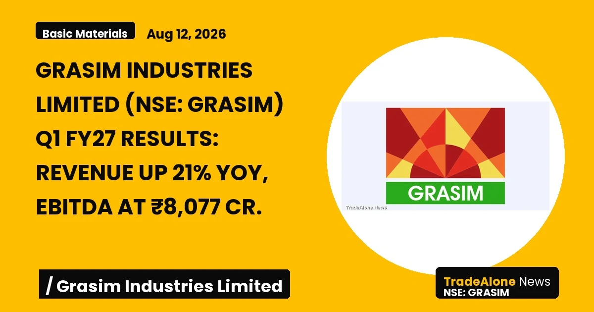 Grasim Industries Limited Grasim Q1 FY27 Results