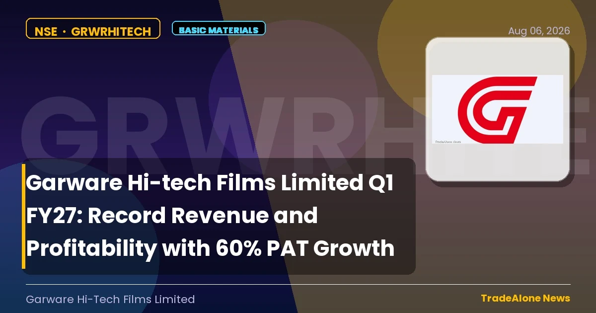 Garware Hi-tech Films Limited Q1 FY27 Results: PAT Up 60%