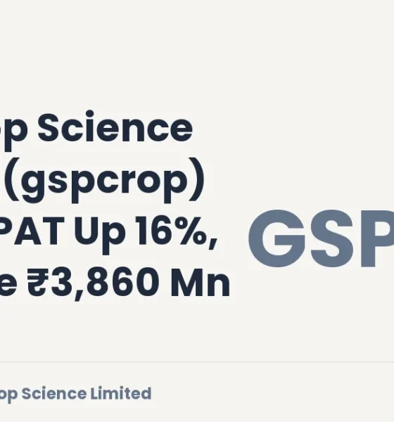 Gsp Crop Science Limited Gspcrop Q1fy27 Results