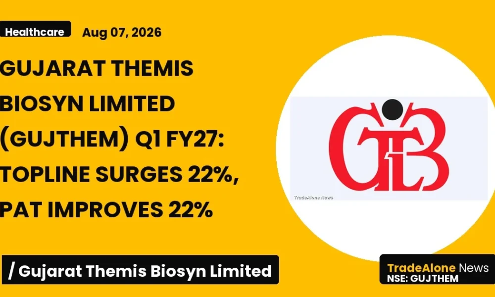 Gujarat Themis Biosyn Limited Gujthem Q1 FY27 Results