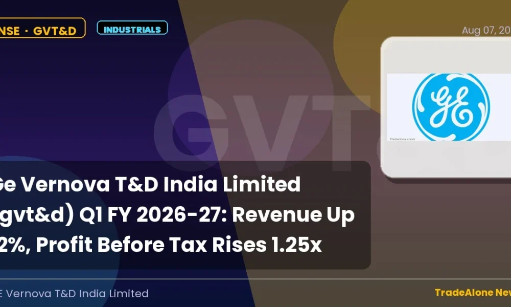 Ge Vernova T&D India Limited GVT&D Q1 Fy26-27 Results