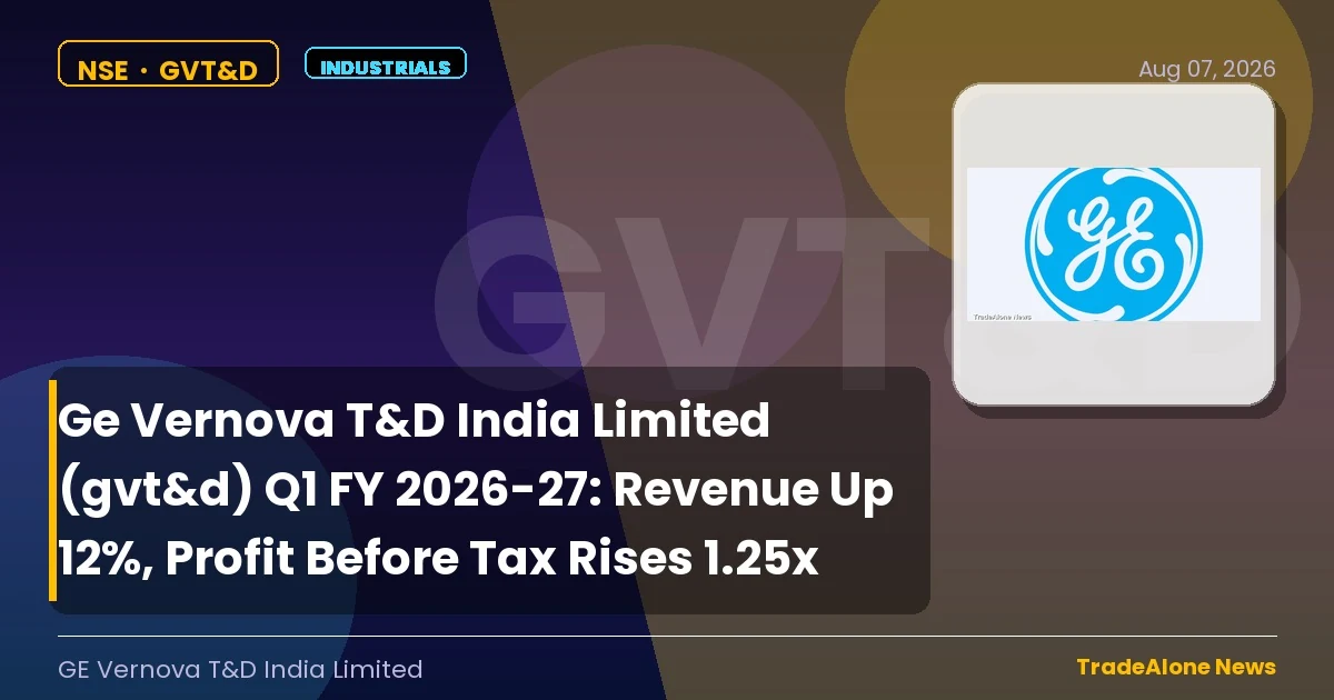 Ge Vernova T&D India Limited GVT&D Q1 Fy26-27 Results
