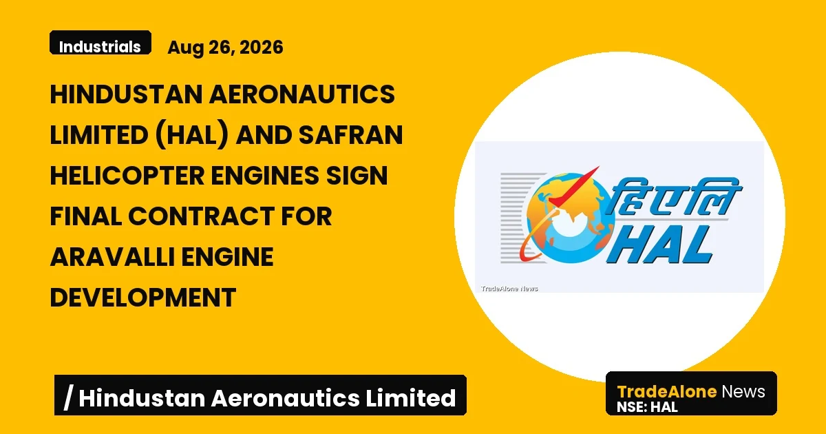 Hindustan Aeronautics Limited HAL Aravalli Engine Contract