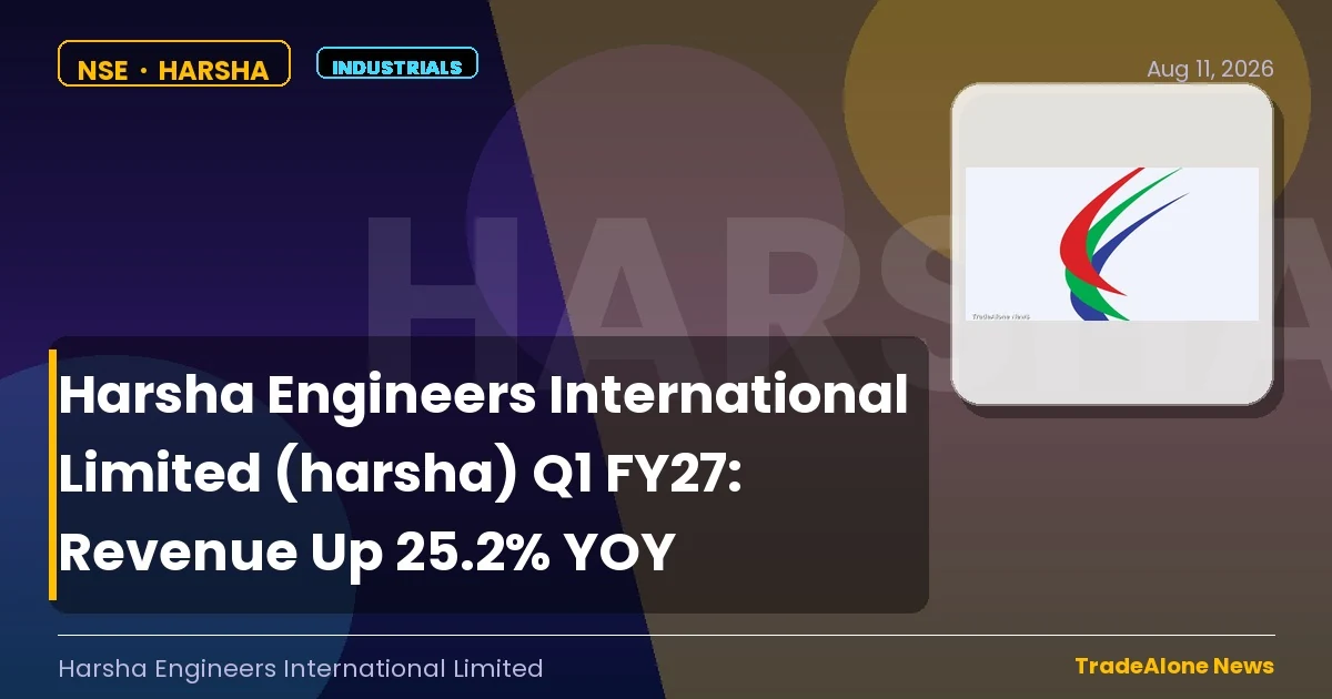 Harsha Engineers International Limited (harsha) Q1 FY27 Results