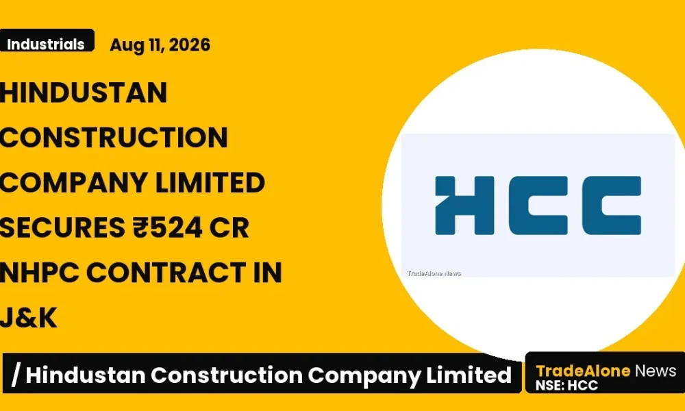 Hindustan Construction Company Limited Nse:hcc Secures ₹524 Cr NHPC Contract