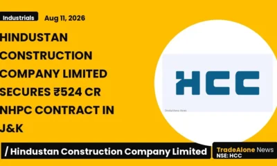 Hindustan Construction Company Limited Nse:hcc Secures ₹524 Cr NHPC Contract