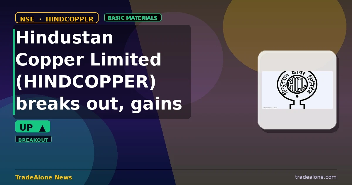 Hindustan Copper Limited HINDCOPPER breakout