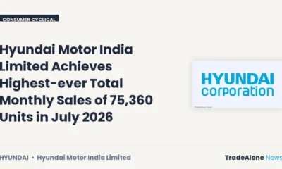 Hyundai Motor India Limited Hyundai Highest Sales July 2026