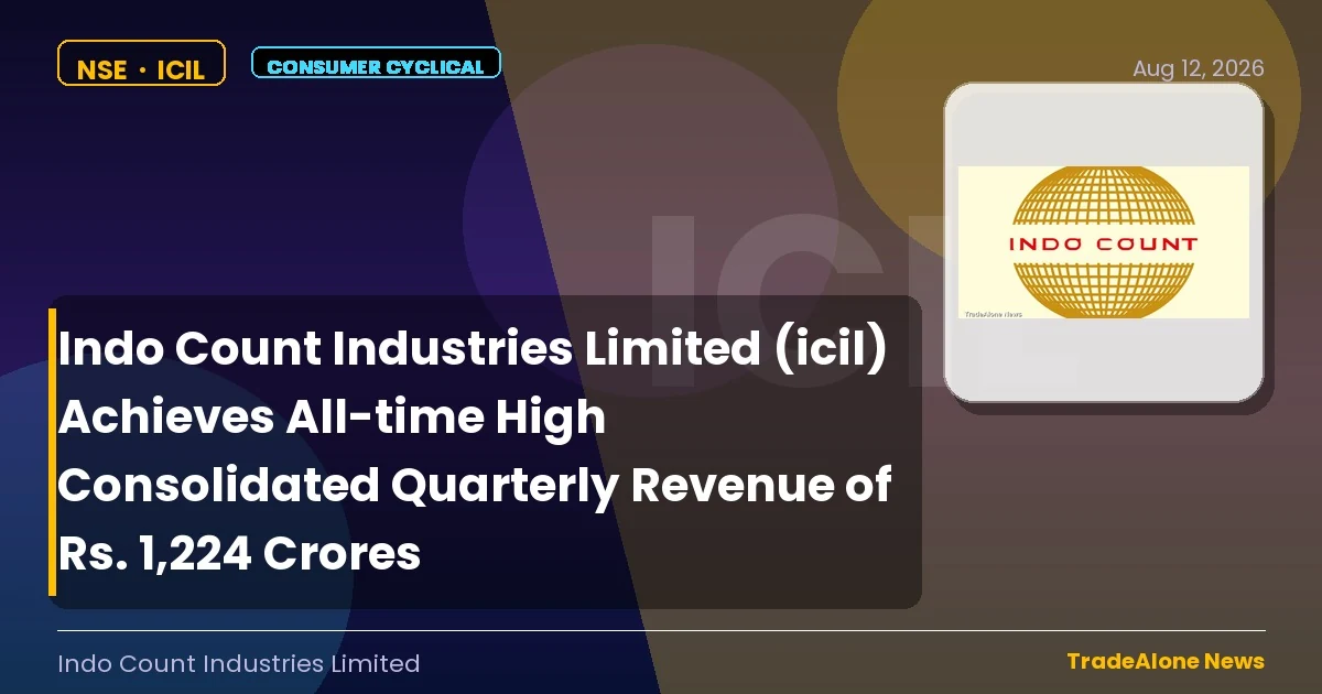 Indo Count Industries Limited ICIL Q1 FY27 Results