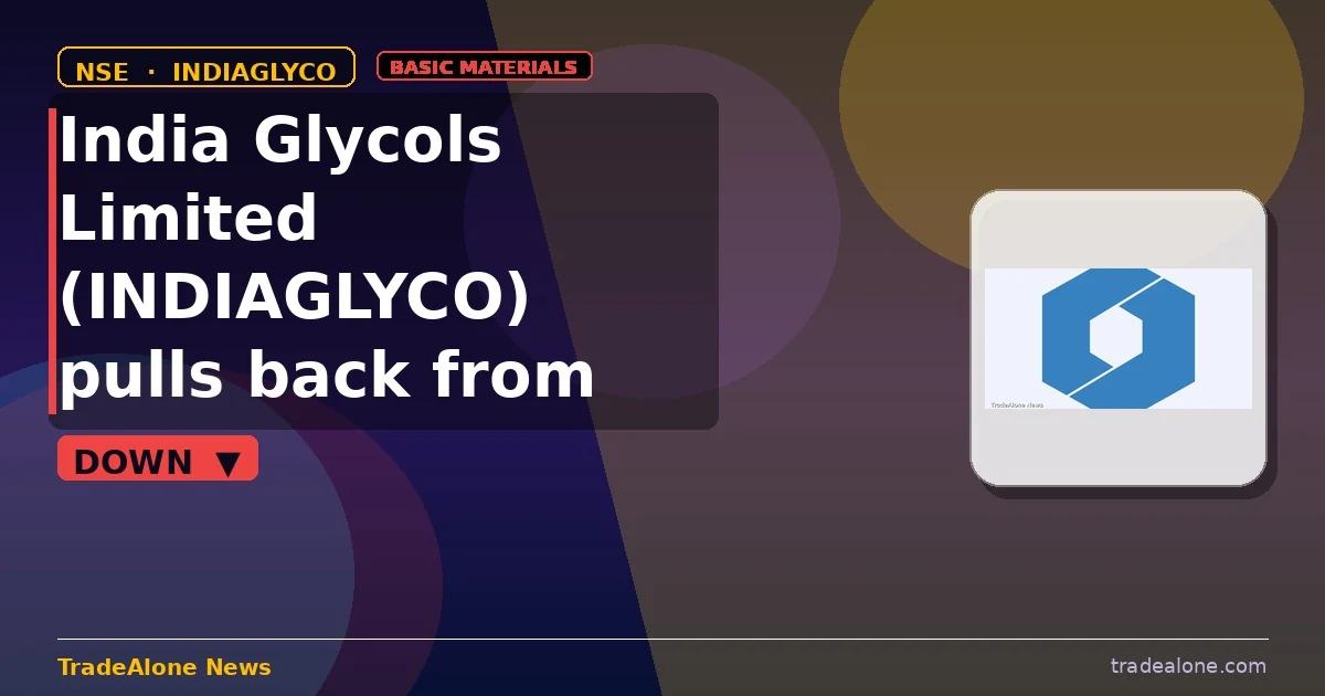 India Glycols Limited INDIAGLYCO pulls back from breakout highs