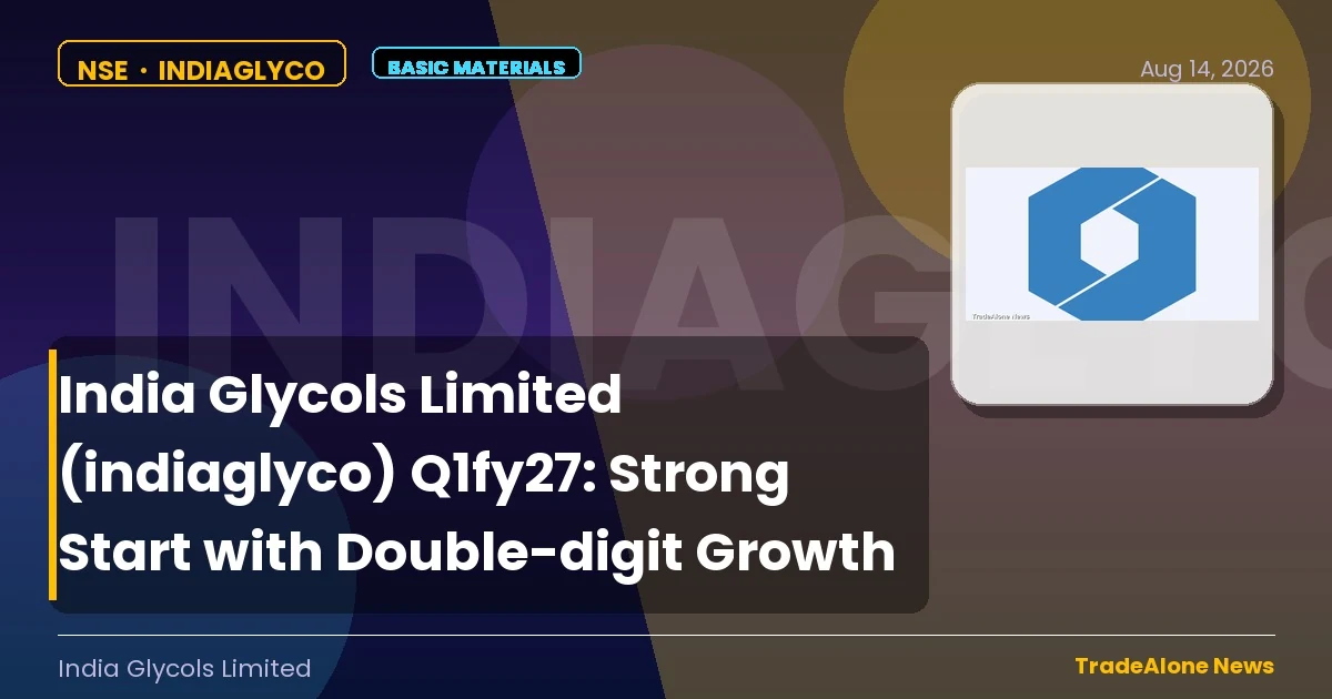 India Glycols Limited Indiaglyco Q1fy27 Results
