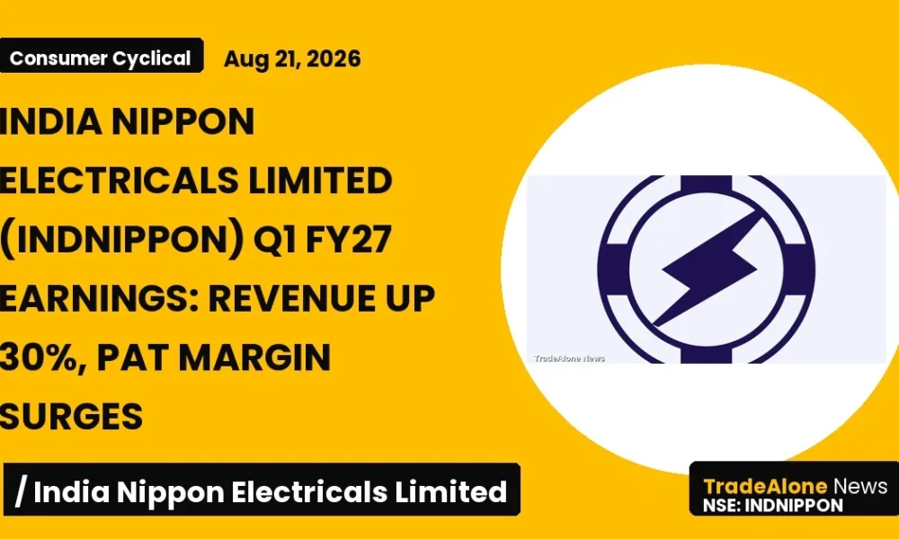 India Nippon Electricals Limited Indnippon Q1 FY27 Earnings