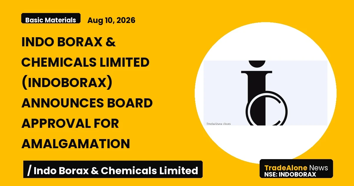 Indo Borax & Chemicals Limited Indoborax Q1fy27