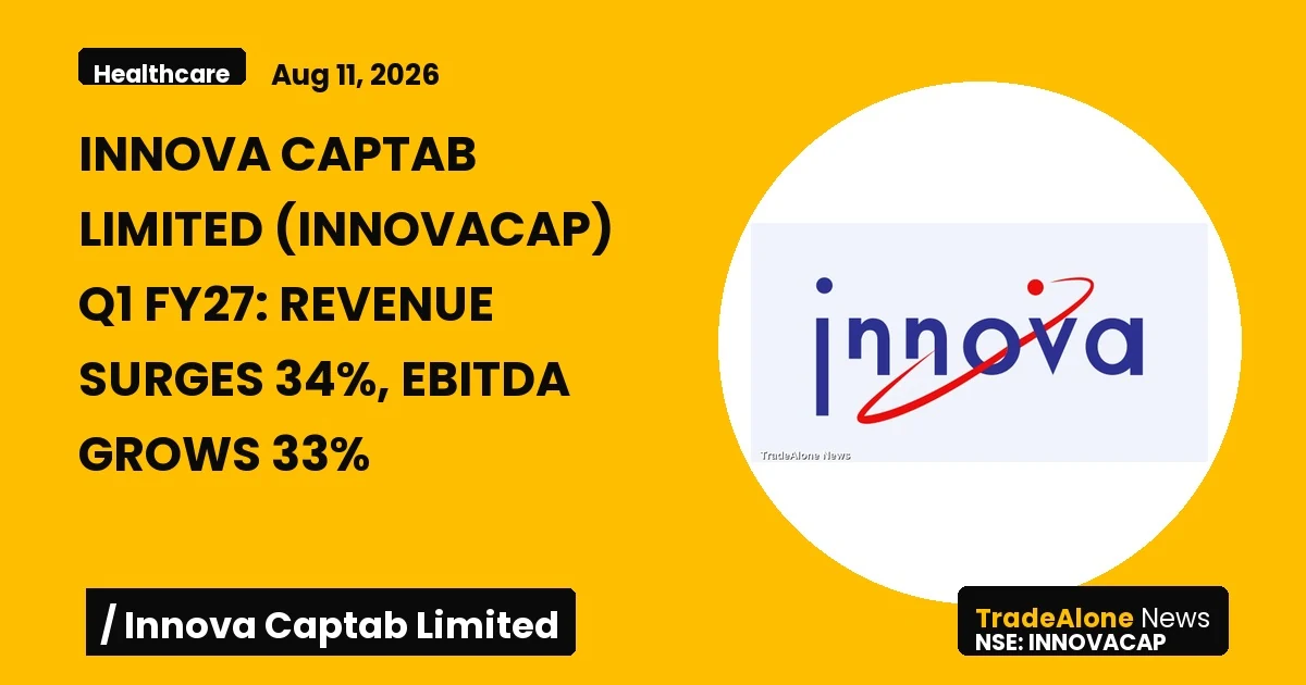 Innova Captab Limited NSE Innovacap Q1 FY27 Results