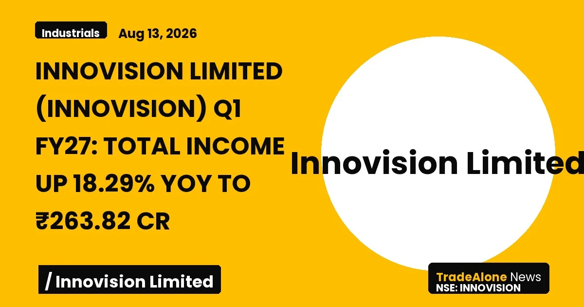 Innovision Limited Q1 FY27 Total Income
