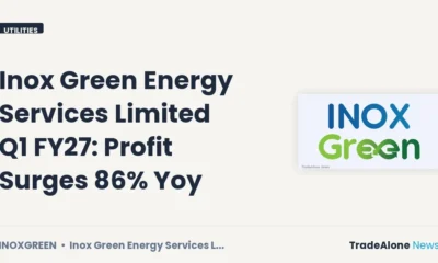 Inox Green Energy Services Limited Q1 FY27 Results: Profit Surges 86% Yoy