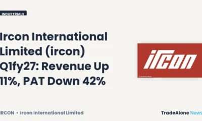 Ircon International Limited Q1fy27 Results: Revenue Up 11%, PAT Down 42%