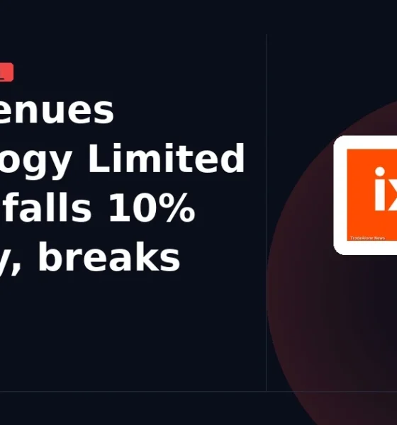 Le Travenues Technology Limited IXIGO falls 10% breaks below support