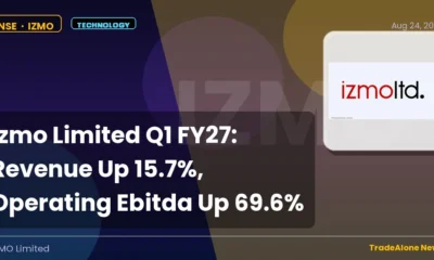 Izmo Limited NSE Q1 FY27 Results