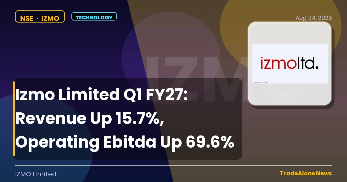 Izmo Limited NSE Q1 FY27 Results