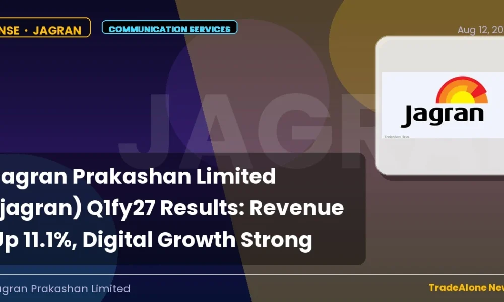 Jagran Prakashan Limited Jagran Q1fy27 Results