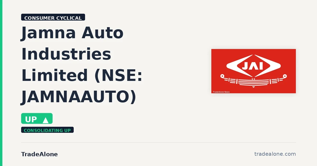 Jamna Auto Industries Limited JAMNAAUTO gains 6% intraday