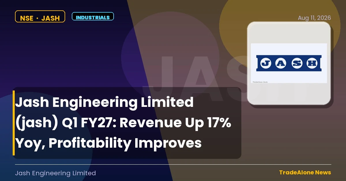 Jash Engineering Limited JASH Q1 FY27 Results