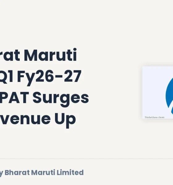 Jay Bharat Maruti Limited Q1 Fy26-27 Results