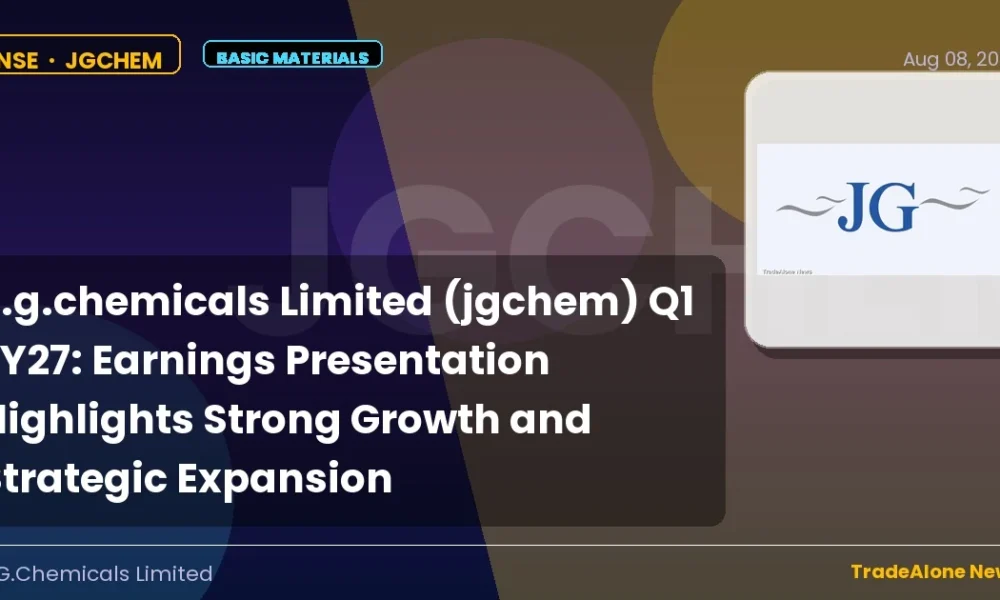 J.g.chemicals Limited Jgchem Q1 FY27 Earnings