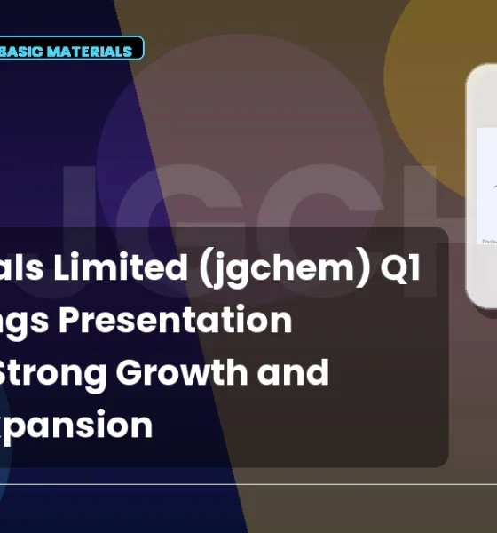 J.g.chemicals Limited Jgchem Q1 FY27 Earnings