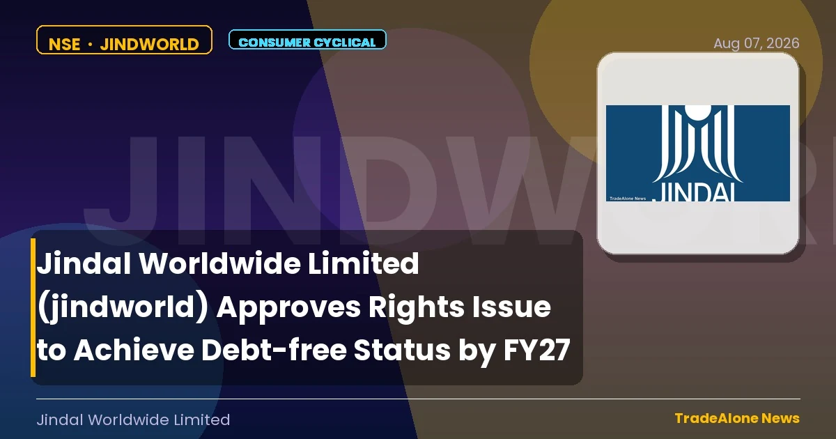 Jindal Worldwide Limited Jindworld FY27 Debt-free
