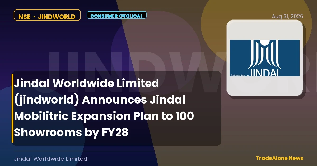 Jindal Worldwide Limited Jindworld FY28 Jindal Mobilitric Expansion