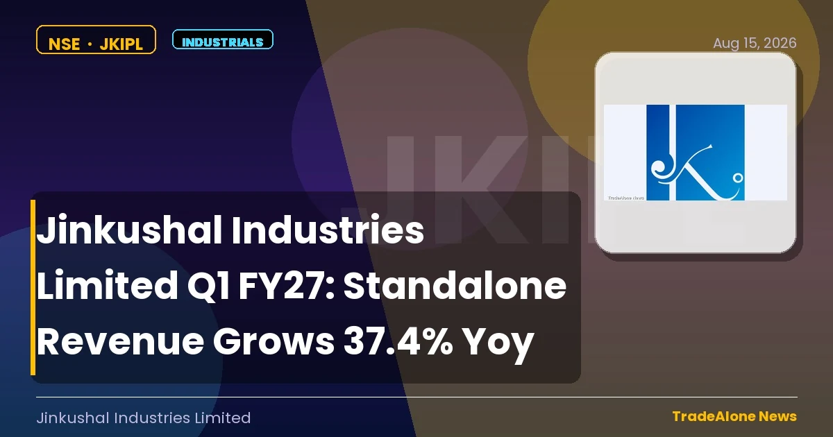 Jinkushal Industries Limited JKIPL Q1 FY27 Results