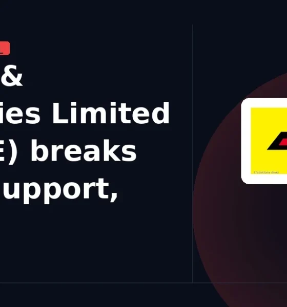 JK Tyre & Industries Limited JKTYRE breaks below support