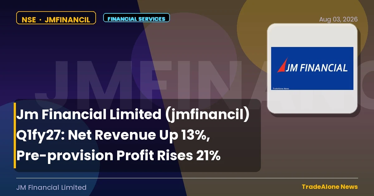 Jm Financial Limited Jmfinancil Q1fy27 Results